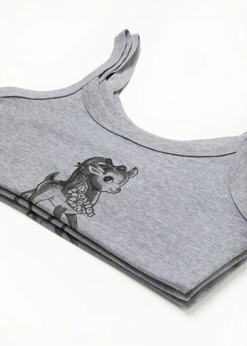 Christmas Kisses Cropped Tank Top - Image 3