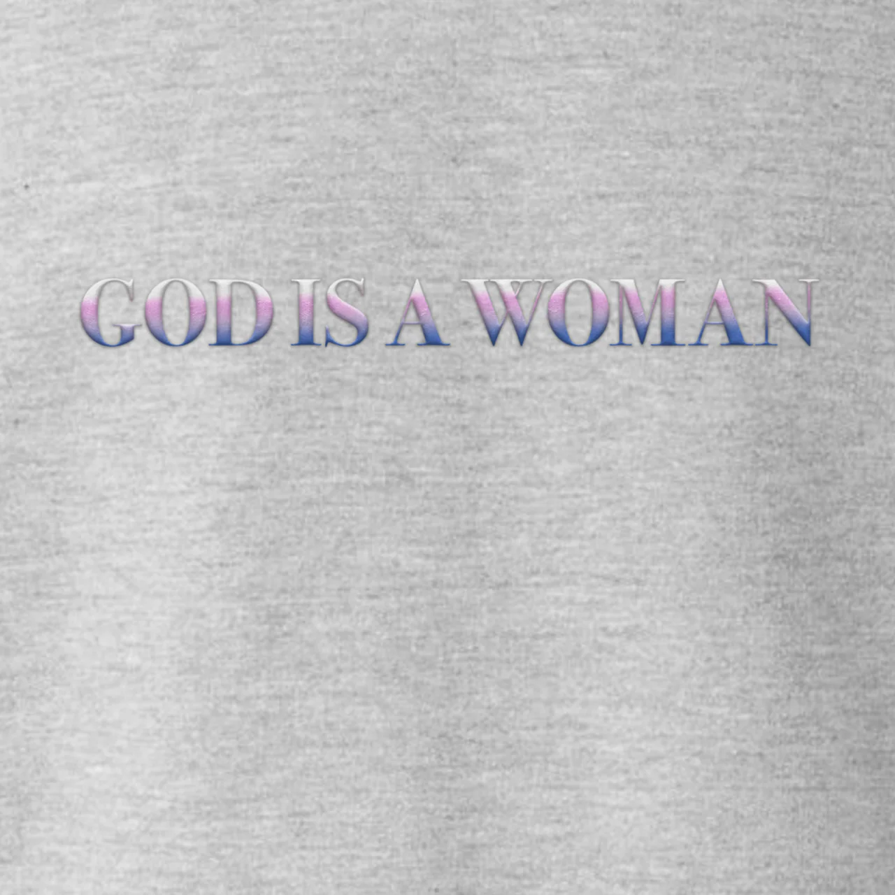 god is a woman puff print crewneck - Image 3